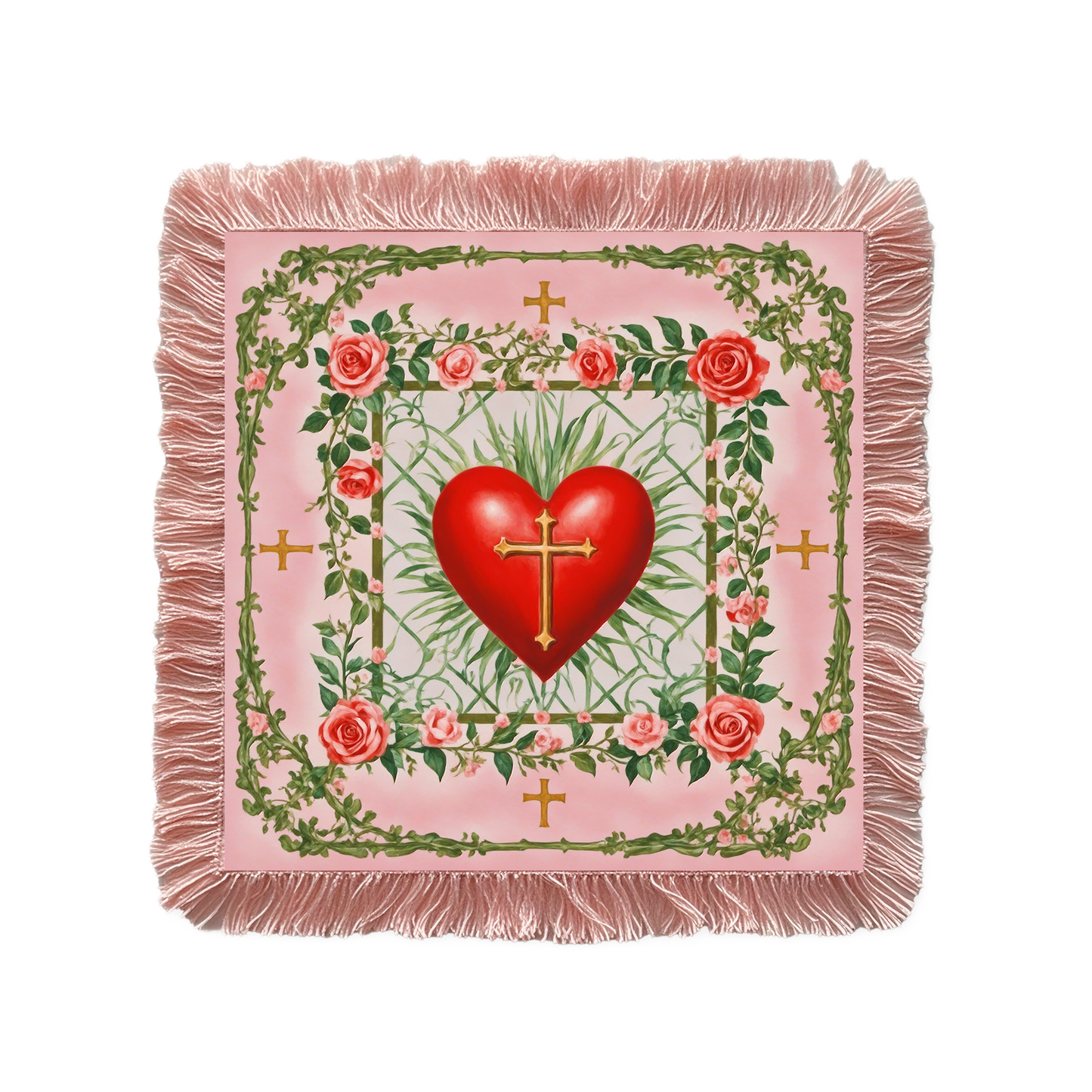 Renaissance Fantasy Tarot Cloth "Sacred Heart"