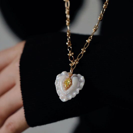 YIHE Ceramic Necklace "Heart al Dente"