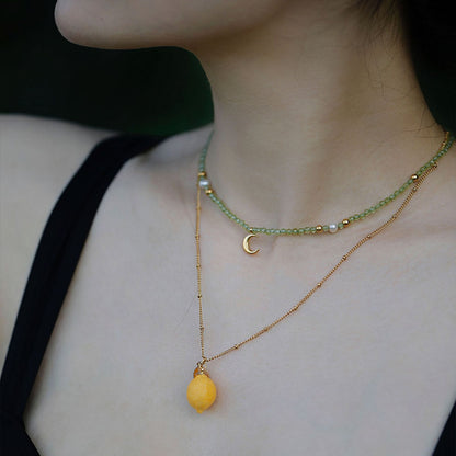 YIHE Ceramic Necklace "Lemoon"