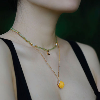 YIHE Ceramic Necklace "Lemoon"