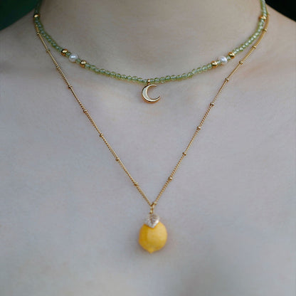 YIHE Ceramic Necklace "Lemoon"