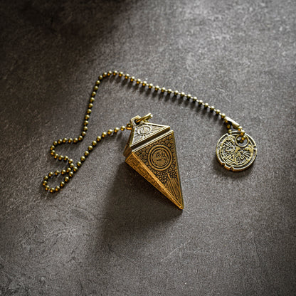 Four Elements Cthulhu Pendulum Necklace