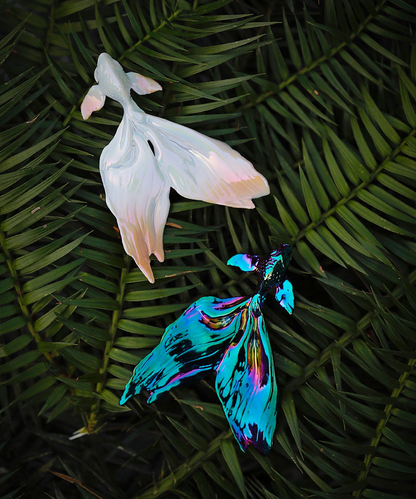 YIHE Ceramic Brooches "Siamese Fighting Fish"