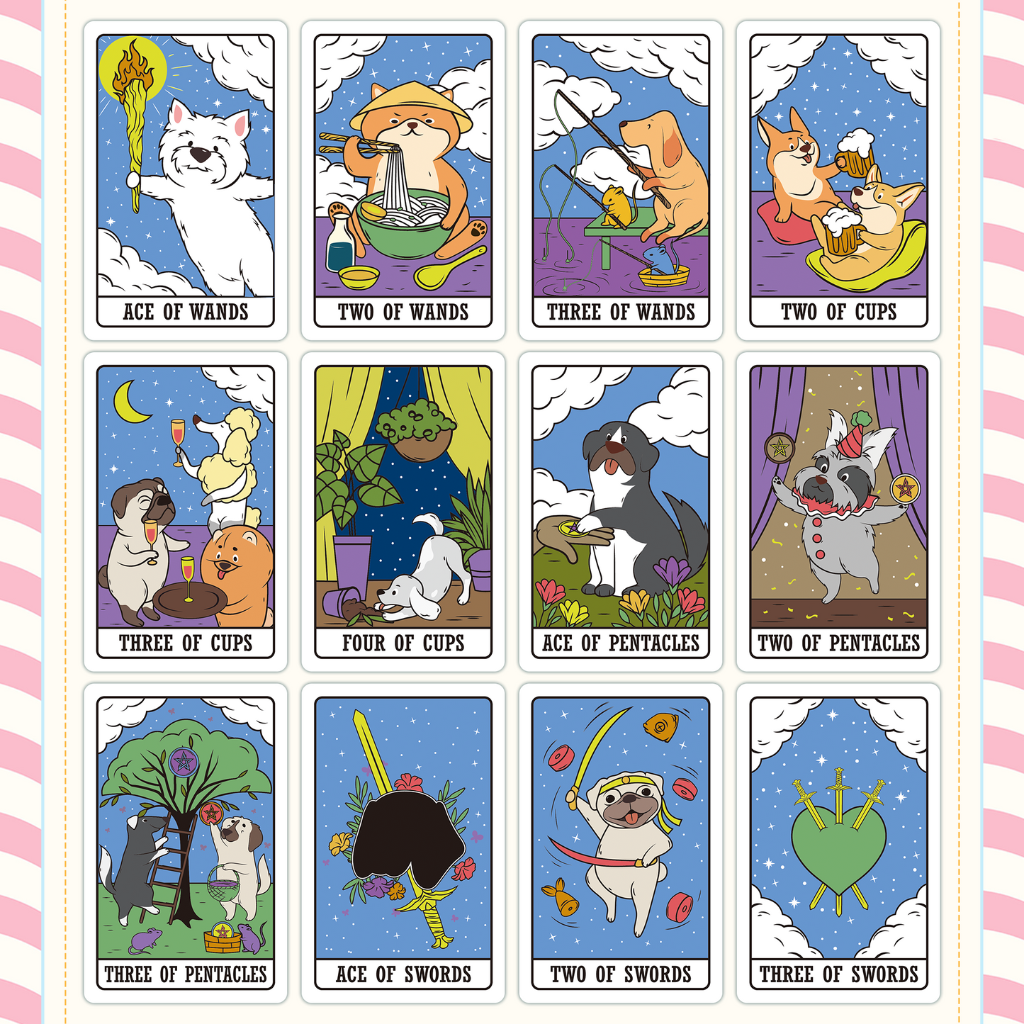 Leisurely Dog & Cat Tarot