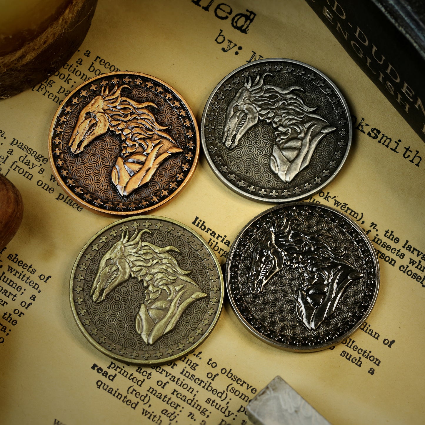 Four Horsemen of the Apocalypse Collectible Metal Coins