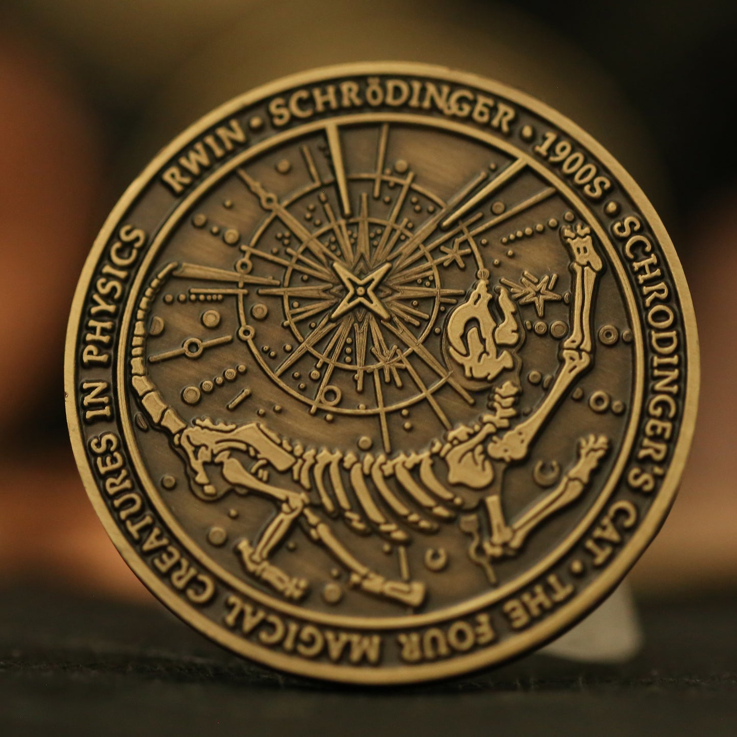 The Four Magical Creatures in Physics Collectible Metal Coins