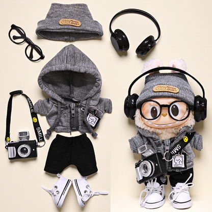 Handmade Clothes for Labubu & 15-17 cm Dolls "#OOTD"
