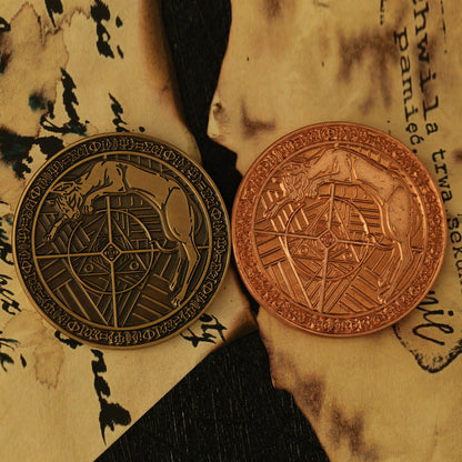 The Four Magical Creatures in Physics Collectible Metal Coins