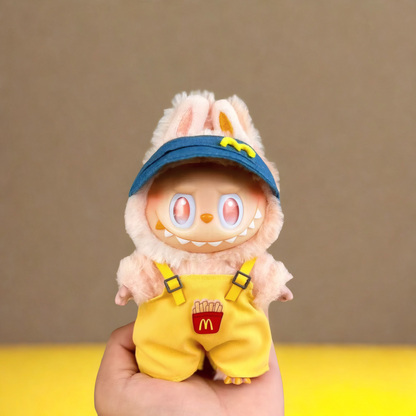 Handmade Clothes for Labubu & 15-17 cm Dolls "Overall Good"