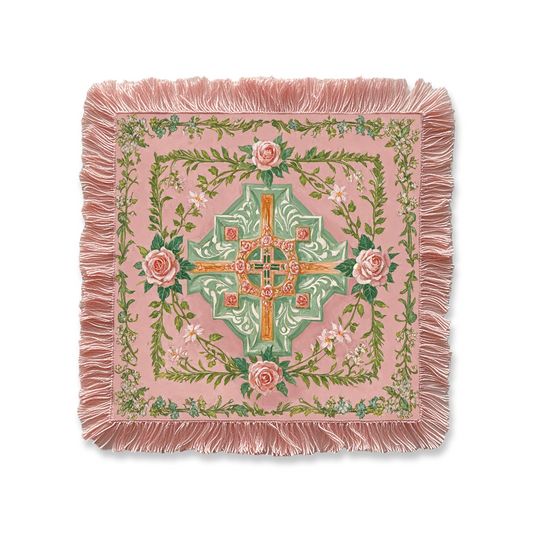 Renaissance Fantasy Tarot Cloth "Rose Cross"