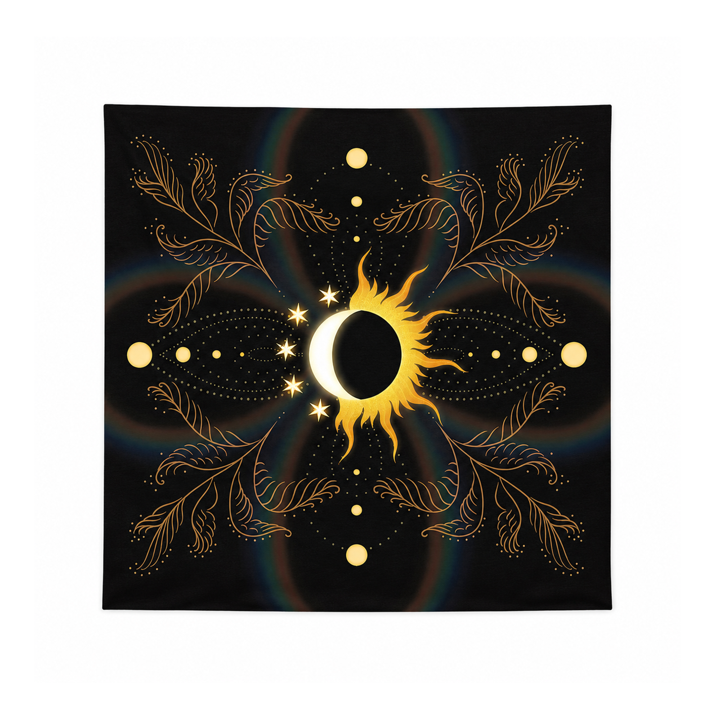 Uno with the Sun Tarot Cloth "Midnight Glow"
