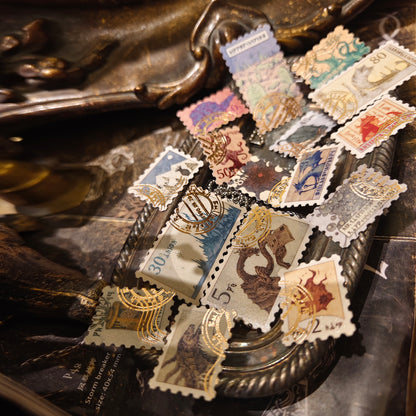 Abyssal Dispatch Cthulhu Mythos Postage Stamp Stickers