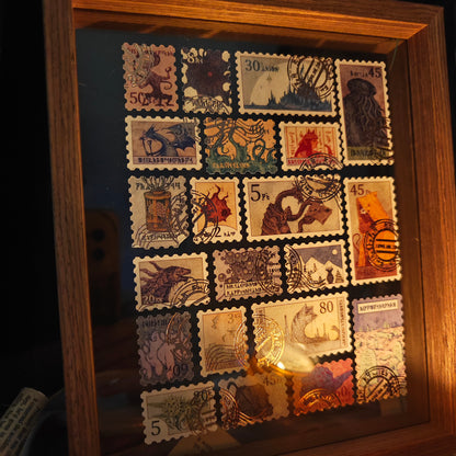 Abyssal Dispatch Cthulhu Mythos Postage Stamp Stickers