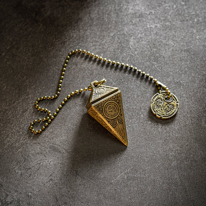 Four Elements Cthulhu Pendulum Necklace