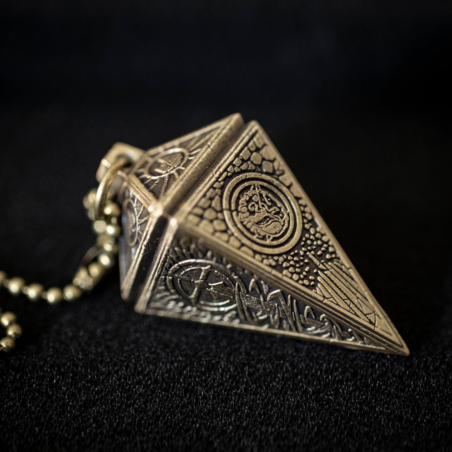 Four Elements Cthulhu Pendulum Necklace
