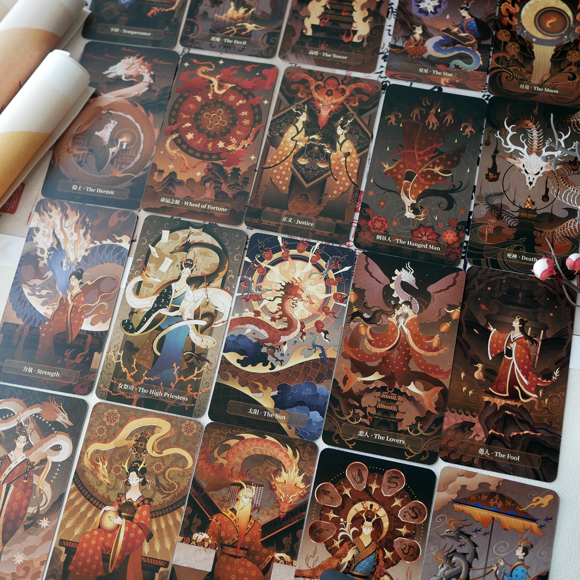 Dragon (Lóng) Tarot – Vermilion Collection