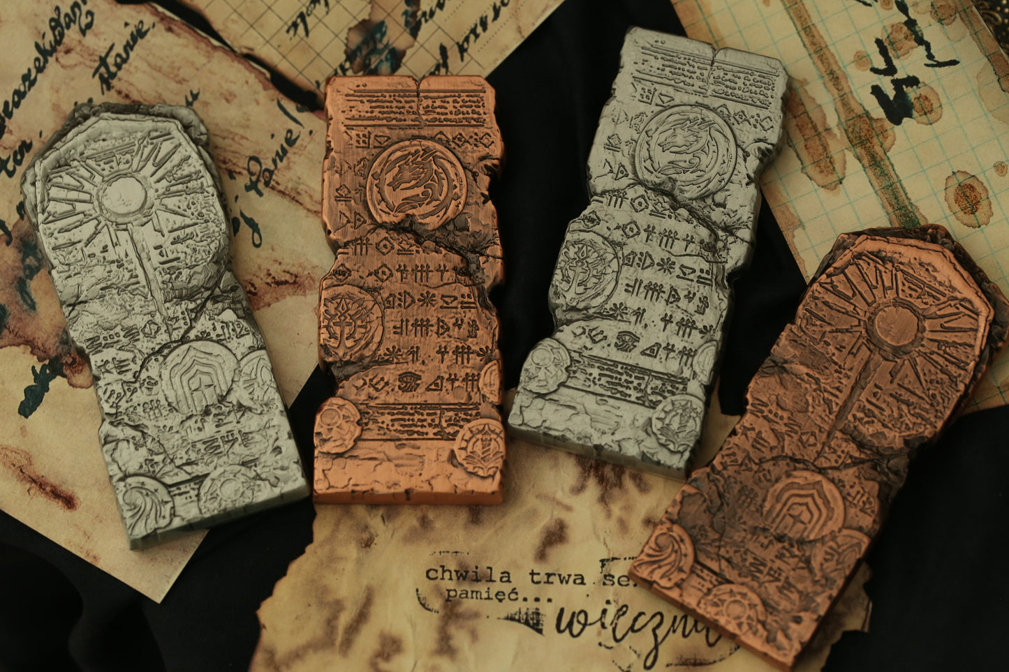 Lord of Mysteries Blasphemy Slate Fridge Magnets & Copper Bullions