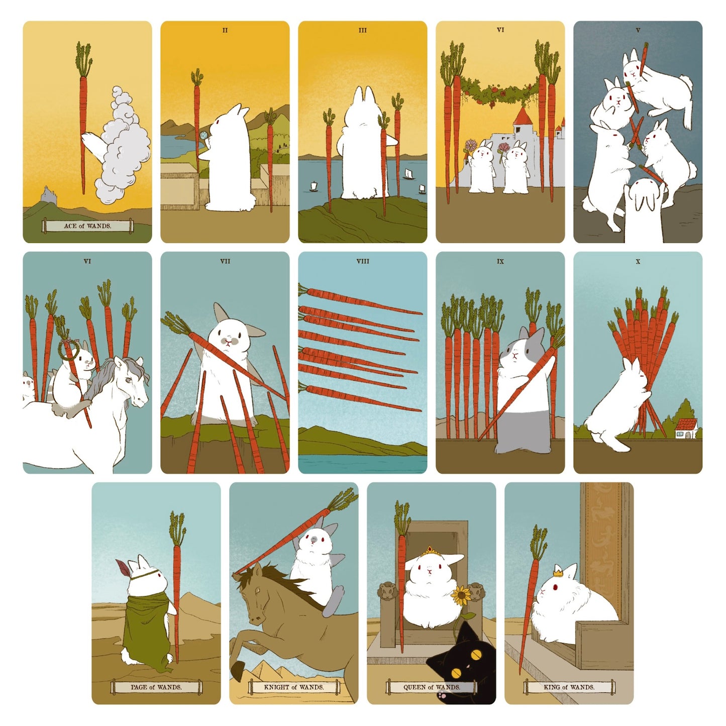 兔子世界塔罗牌