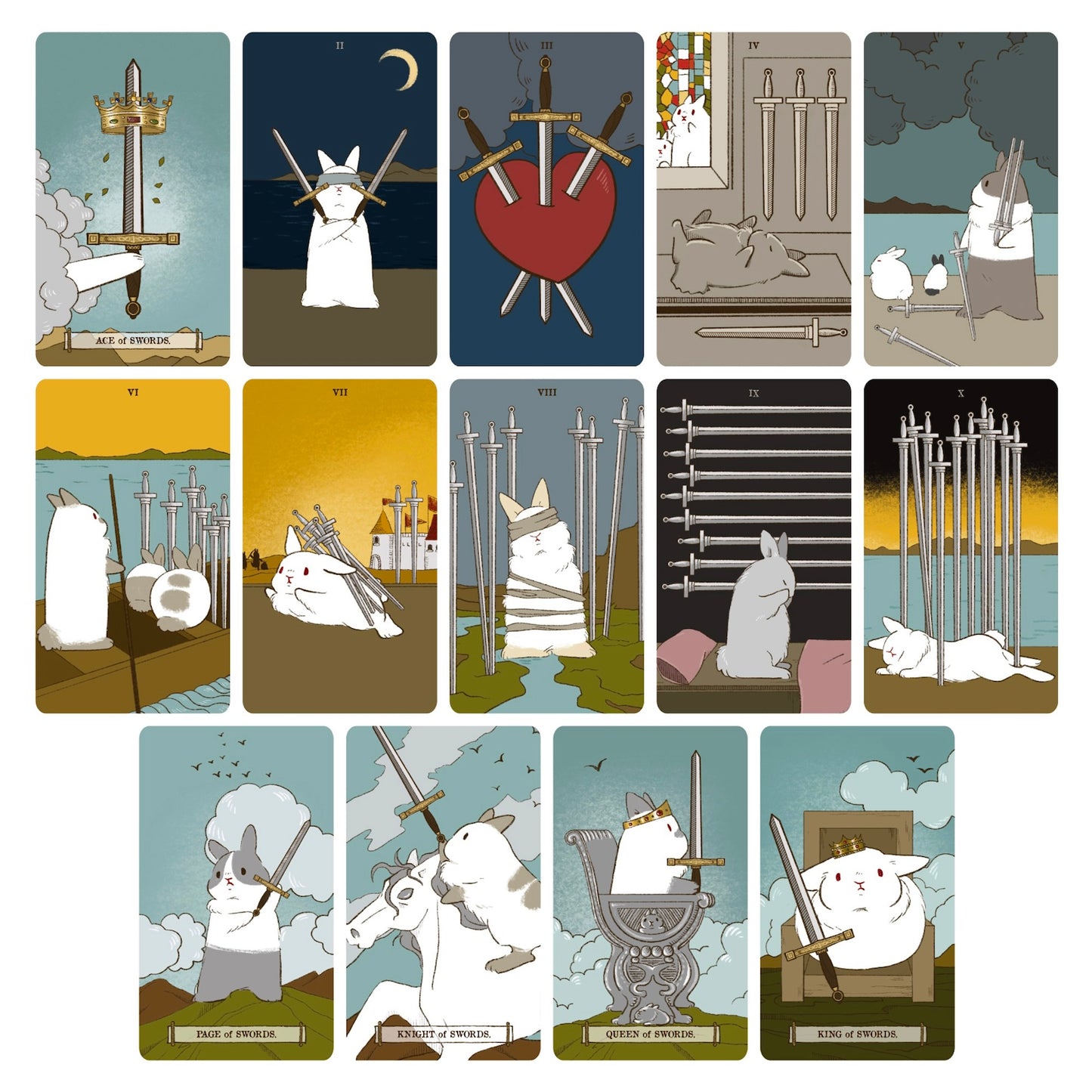 兔子世界塔罗牌