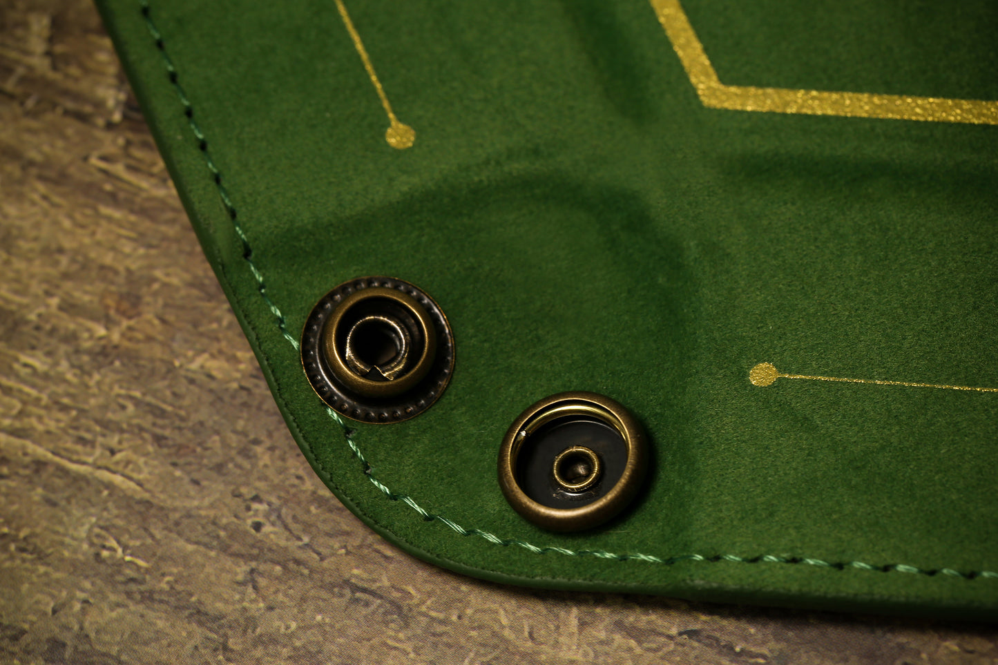 The Keeper of Arcane Lore Leather Dice Tray