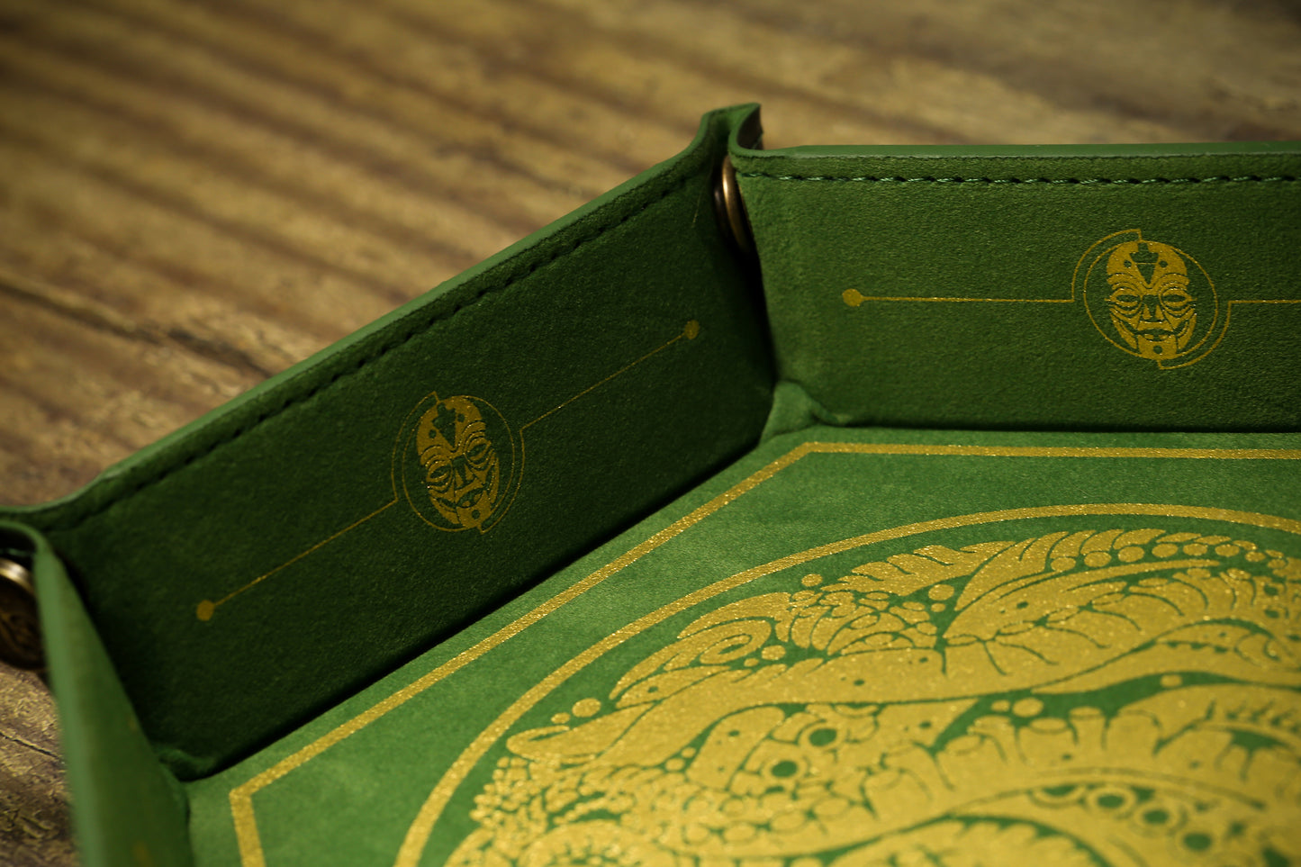 The Keeper of Arcane Lore Leather Dice Tray