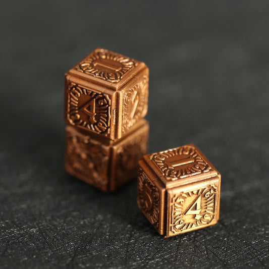 Abyssal Pearl Cthulhu D6 Metal Dice