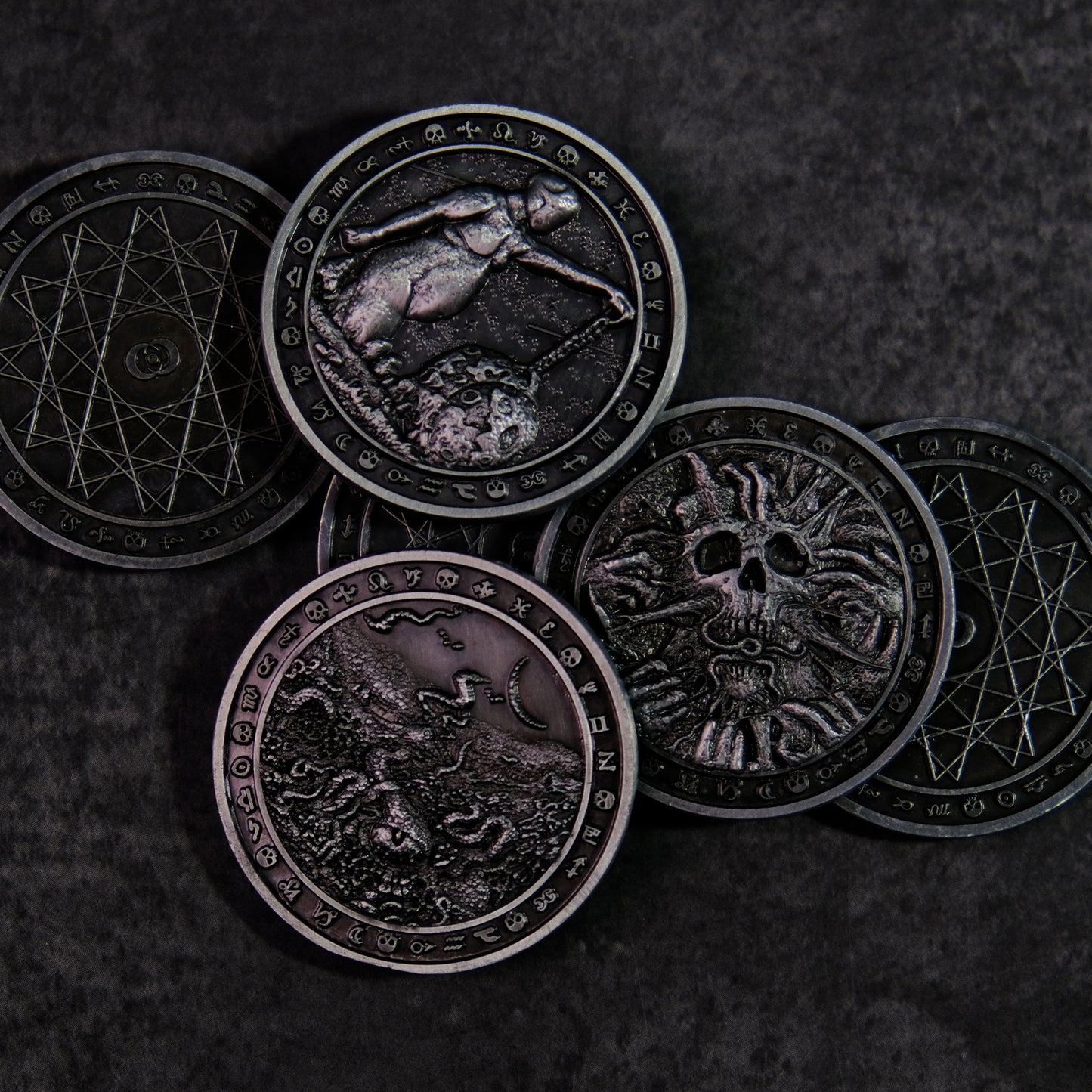 Shadowborn Dark Fantasy Collectible Metal Coins