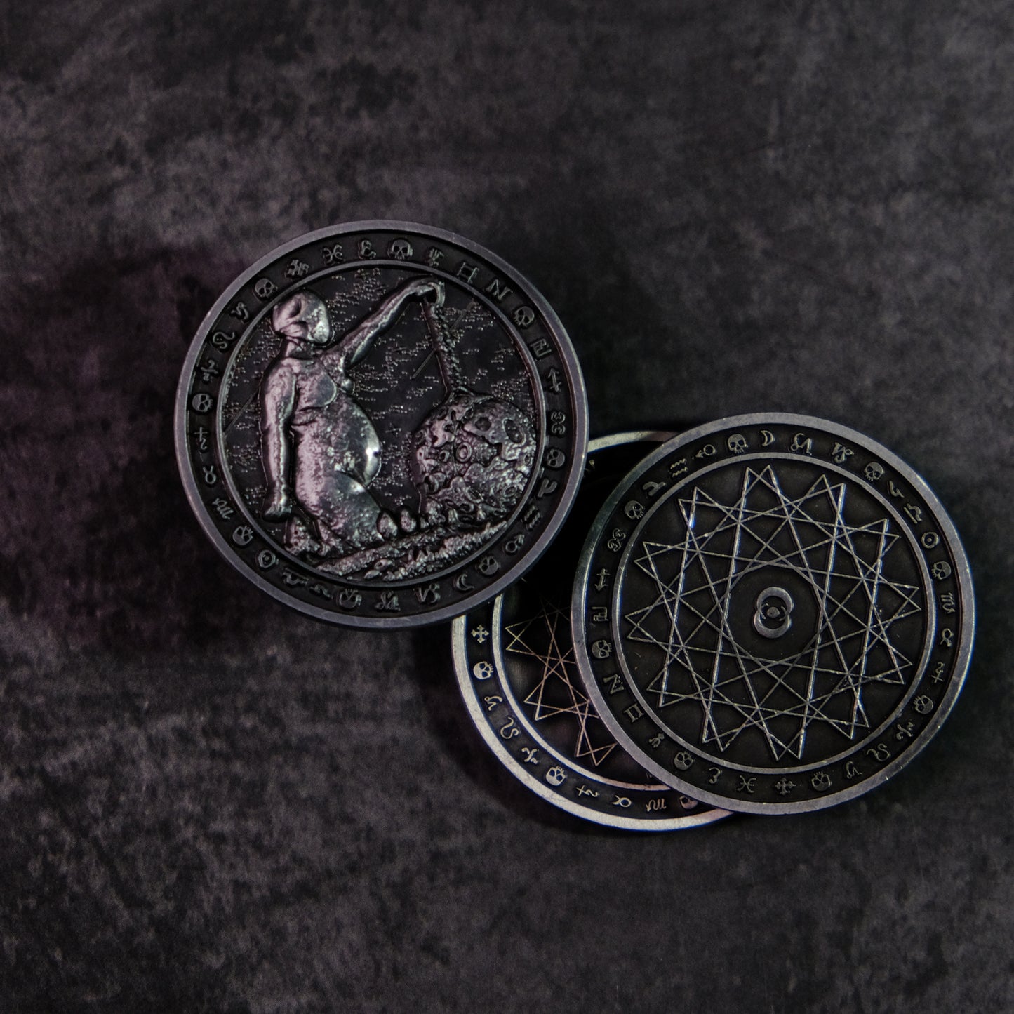 Shadowborn Dark Fantasy Collectible Metal Coins