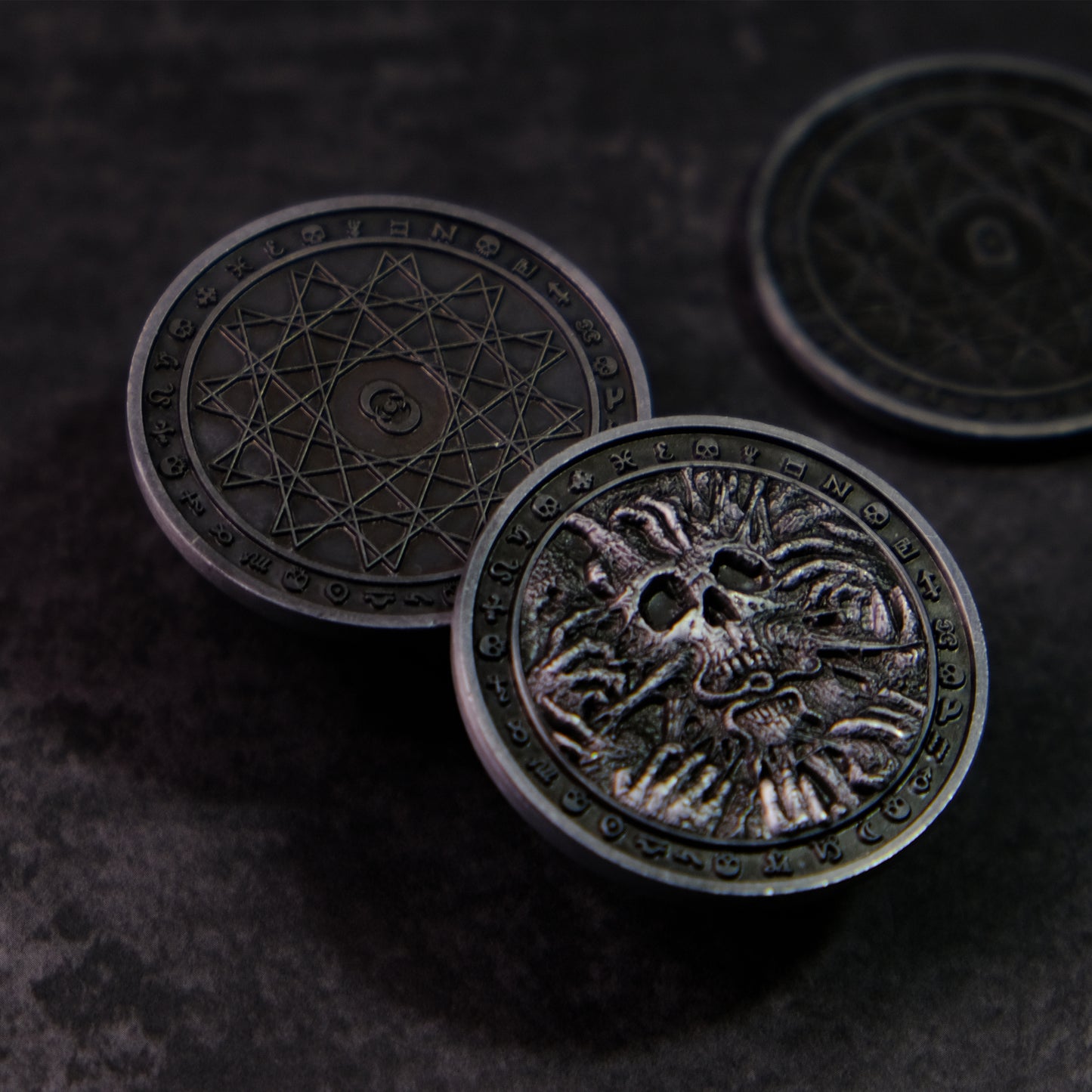 Shadowborn Dark Fantasy Collectible Metal Coins