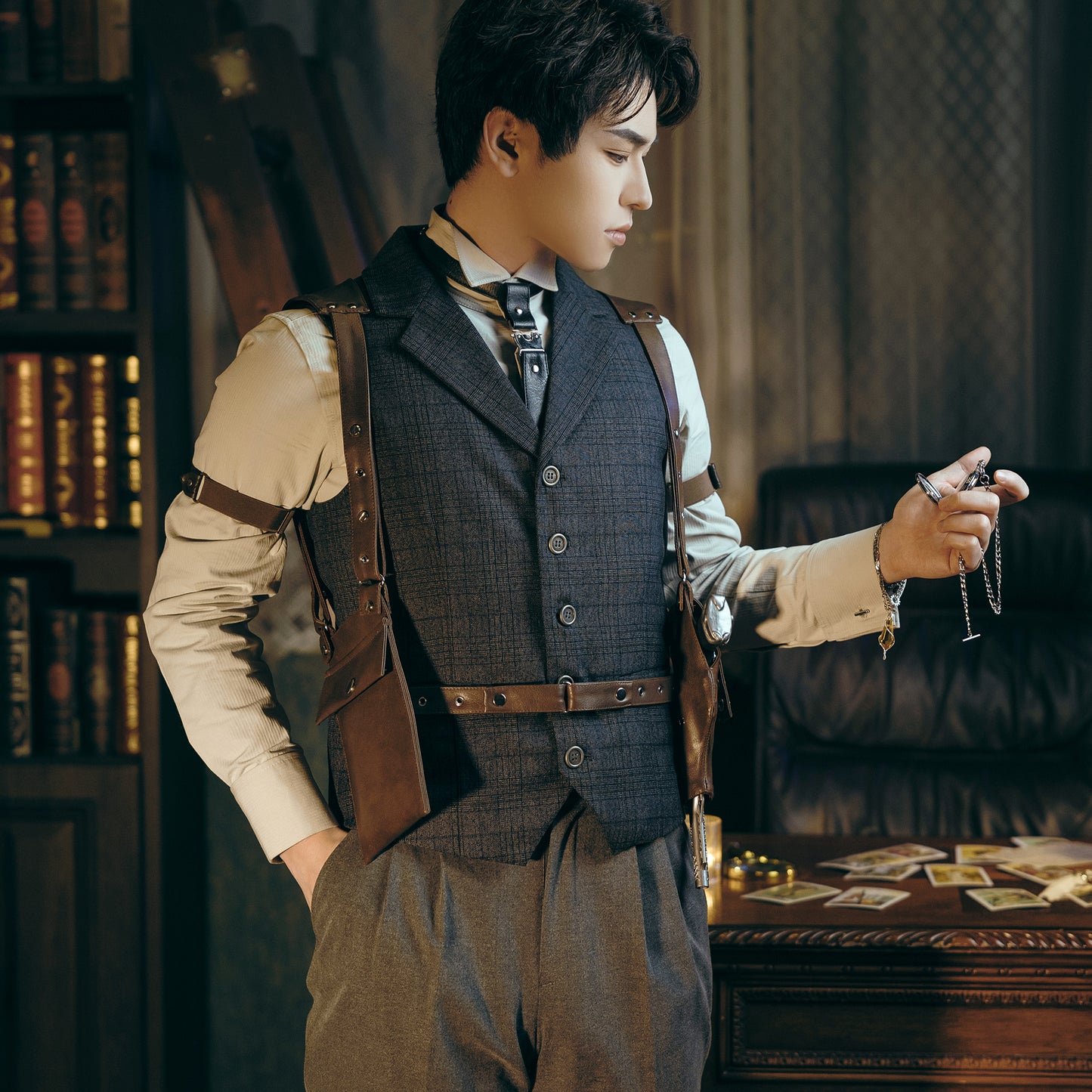 Lord of Mysteries Klein Series Handcrafted Steampunk Quartz Pocket Watch