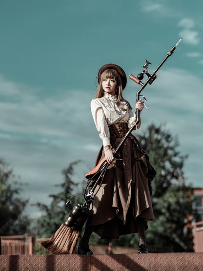 "Nimbus 200" Handcrafted Steampunk Magic Broom