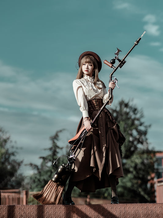 "Nimbus 200" Handcrafted Steampunk Magic Broom