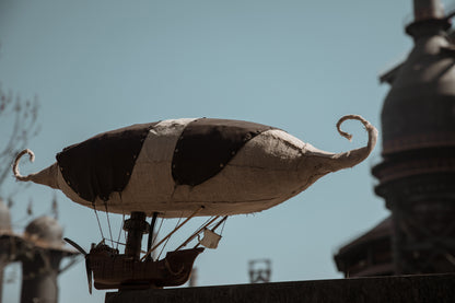 "Zeppelin" Handcrafted Steampunk Airship Model