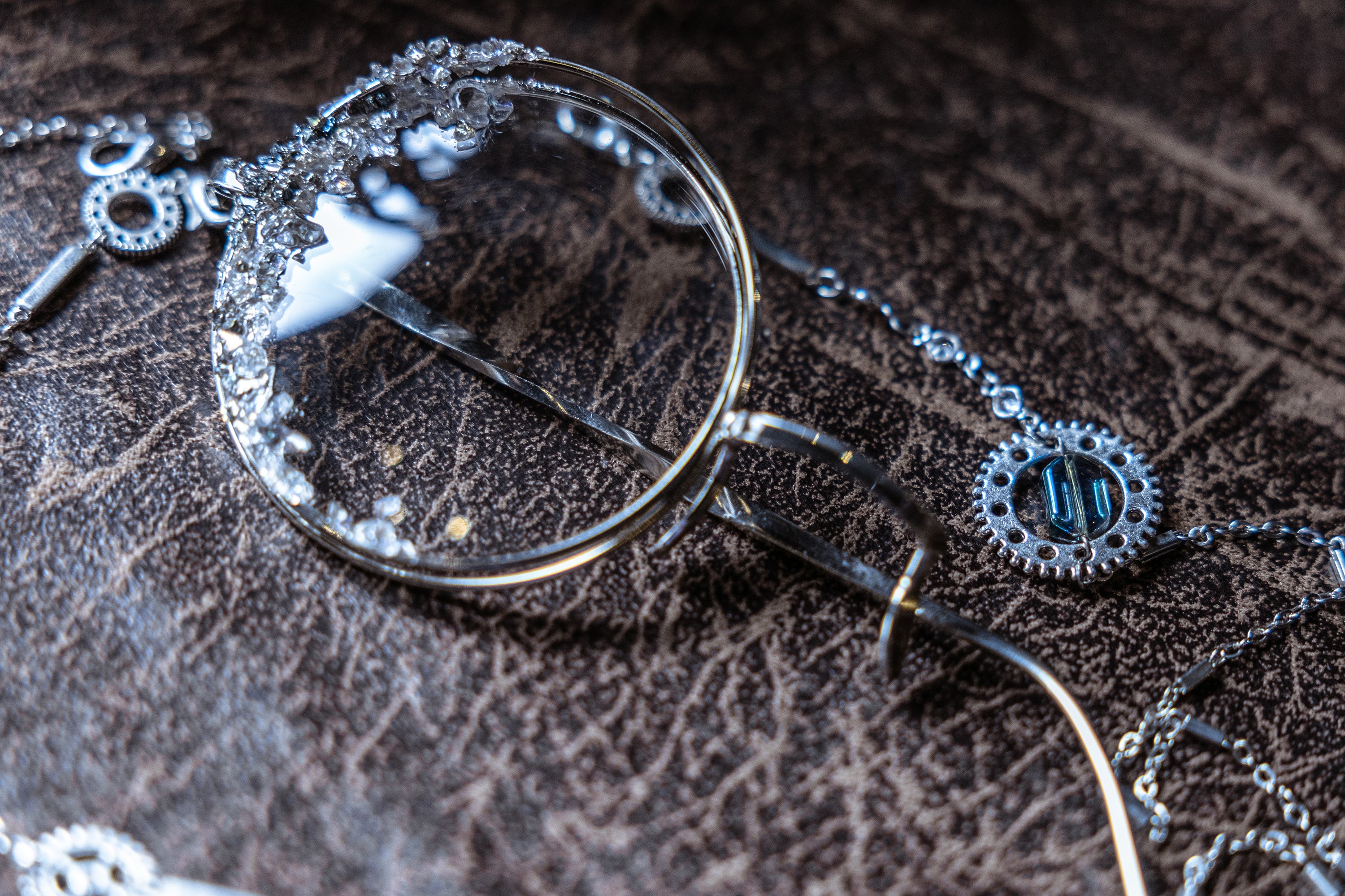 Lord of Mysteries Amon Series Crystal Gilded Monocle with