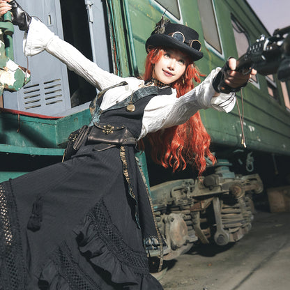 Jacquard's Utility Belt with Pouches Handcrafted Steampunk Waist Accessory