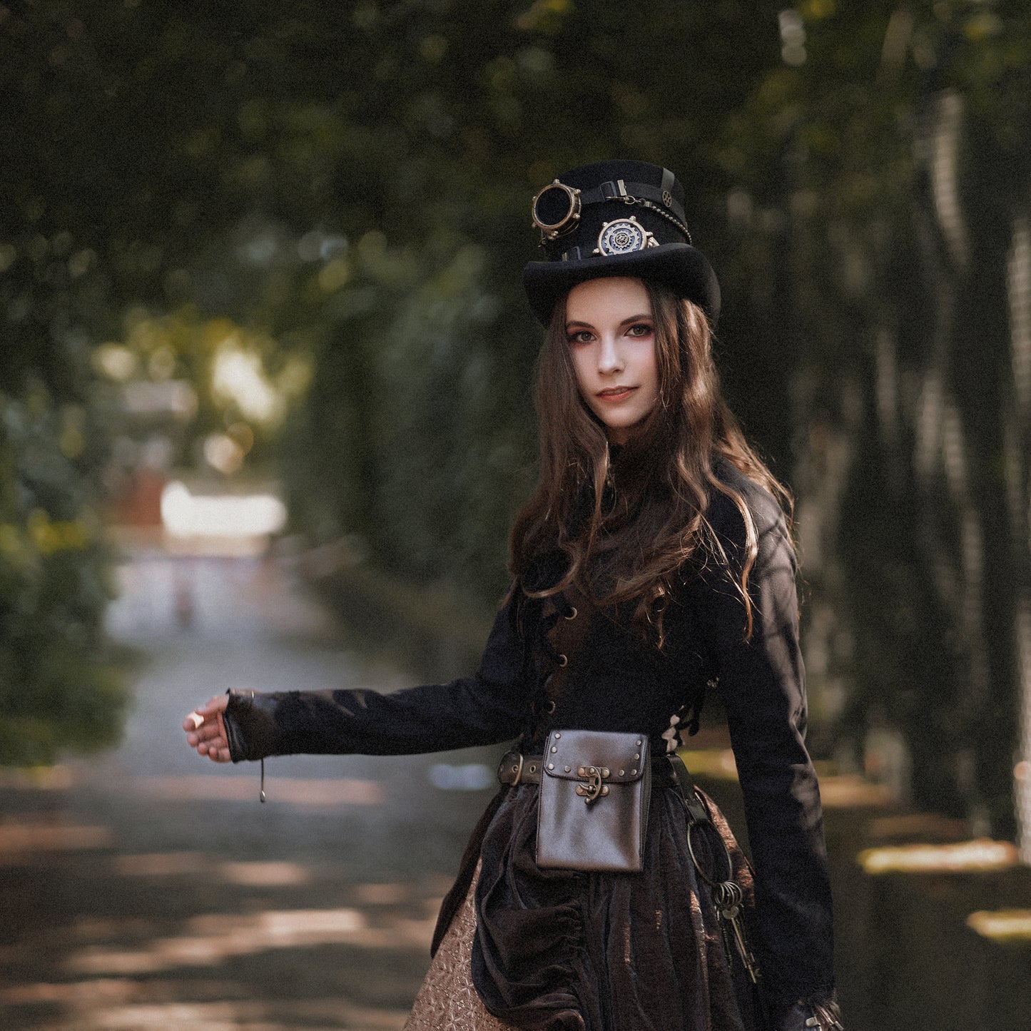 Jacquard's Utility Belt with Pouches Handcrafted Steampunk Waist Accessory