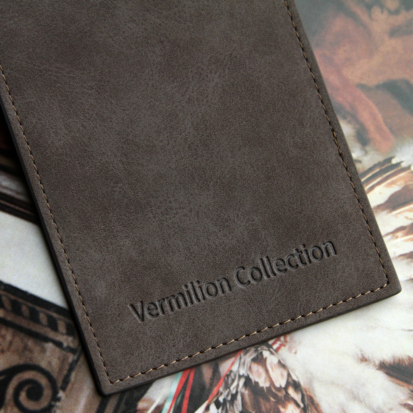 The Yellow Sign Snap-Button Suede Pouch