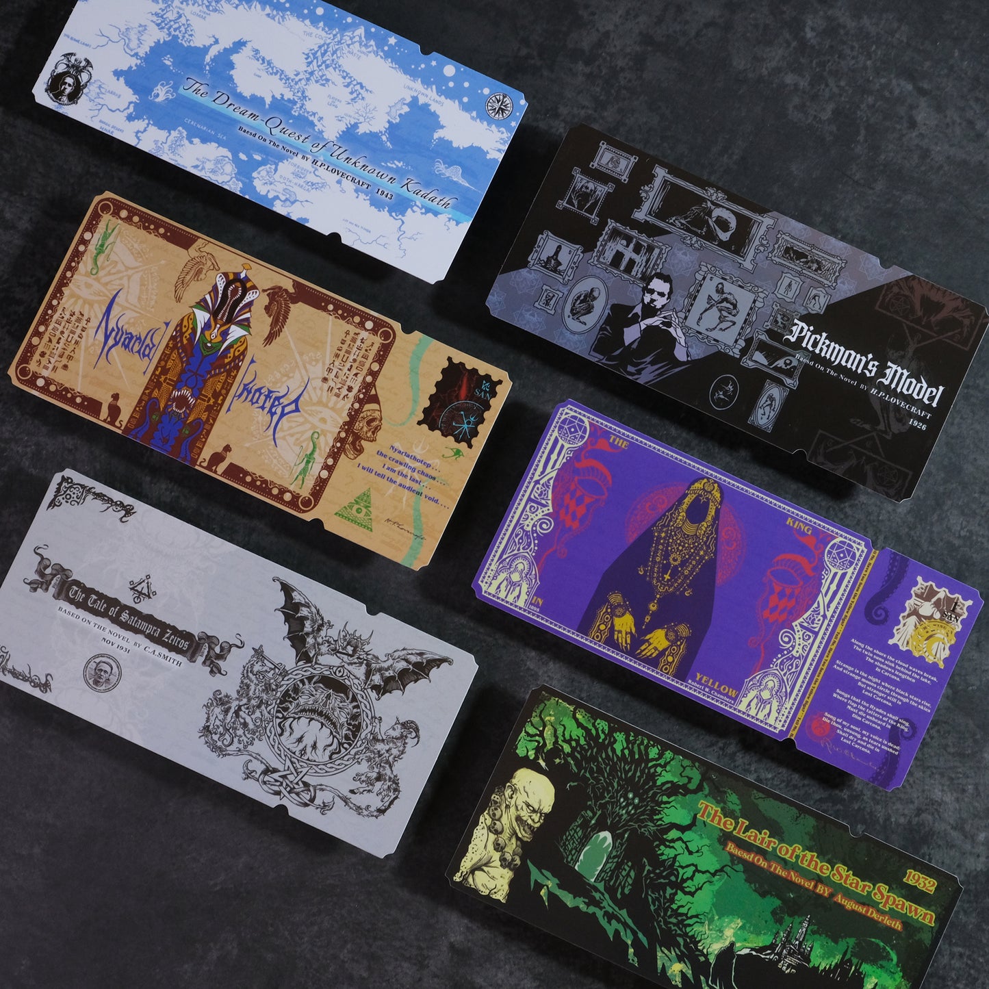 Stargazers Mirage Cthulhu Mythos PVC Ticket Bookmarks