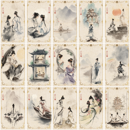 易传国风易经六十四卦牌