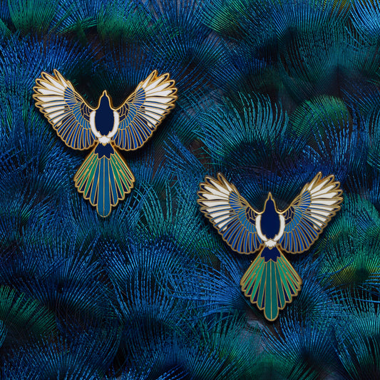 daparo Enamel Pins "Eurasian Magpie"