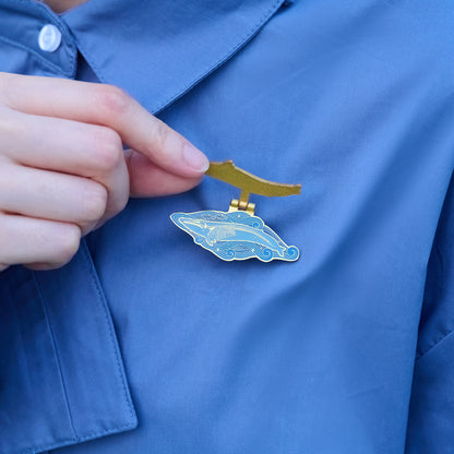 daparo Enamel Pins "Blue Whale"