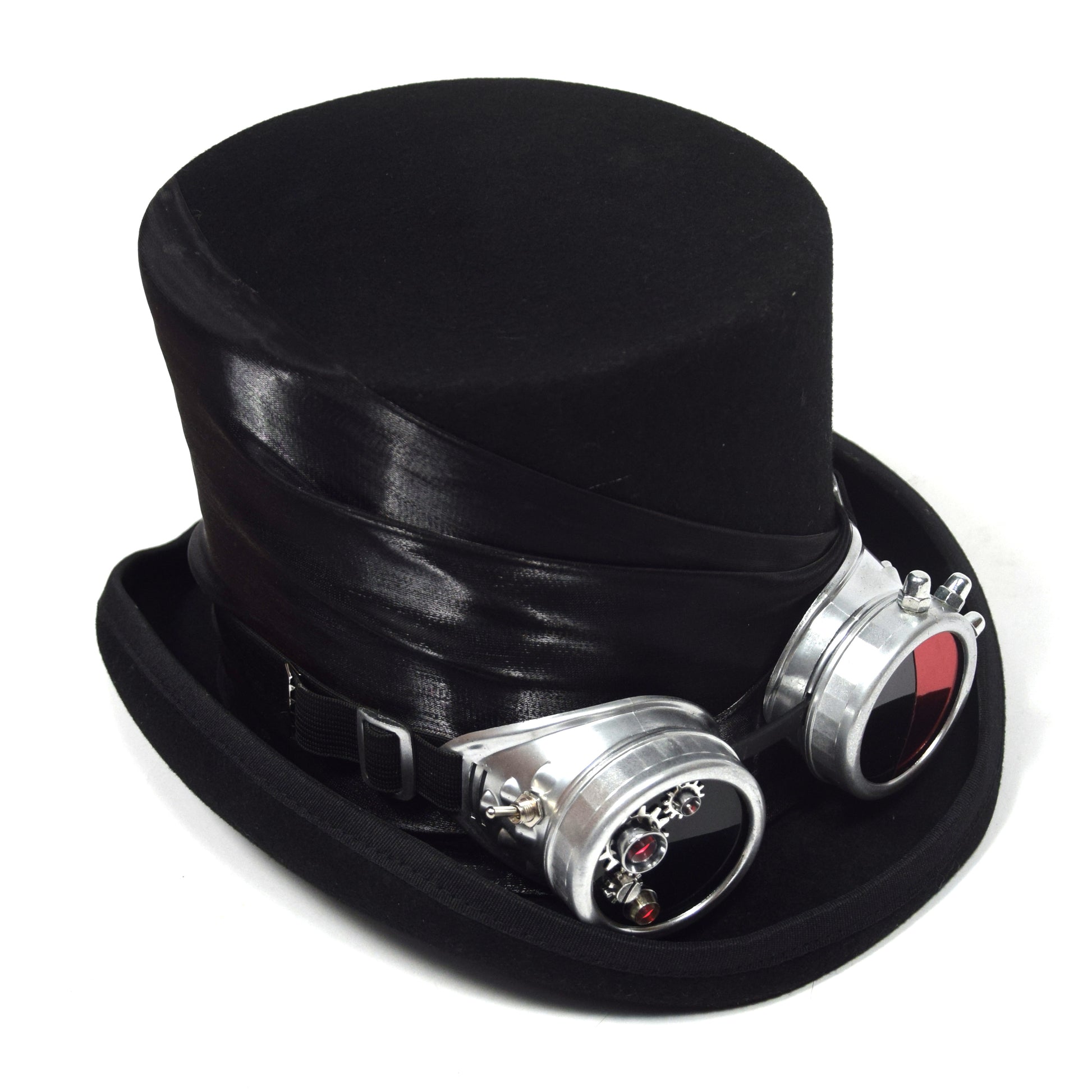 top hat goggles Lord of Mysteries Klein Series Half Top Hat with Light-Up Goggles – Vermilion Collection