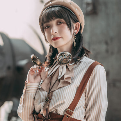 Sweet Summer Scarf Handcrafted Steampunk Neck Fan