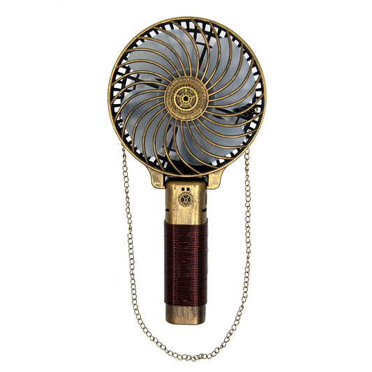 The Silent Lady Handcrafted Steampunk Foldable Handheld Fan Mk. IV