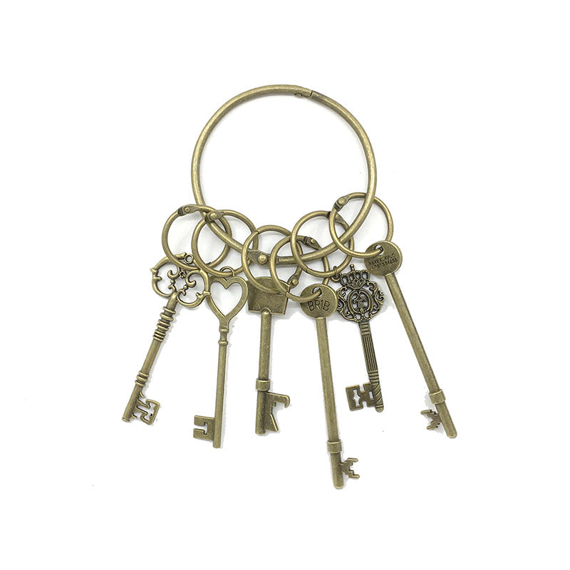 Lord of the Keys Handcrafted Antique Brass Skeleton Key Set