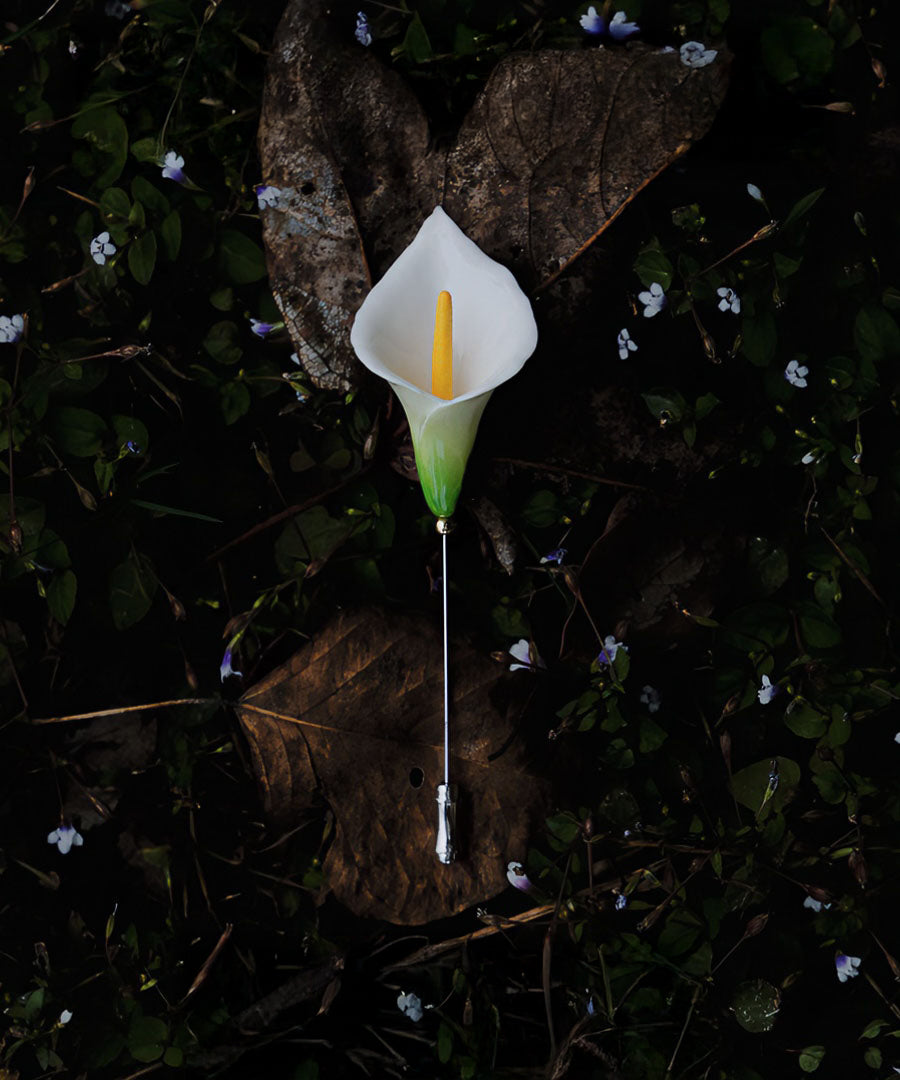YIHE Ceramic Brooches "Calla Lily"