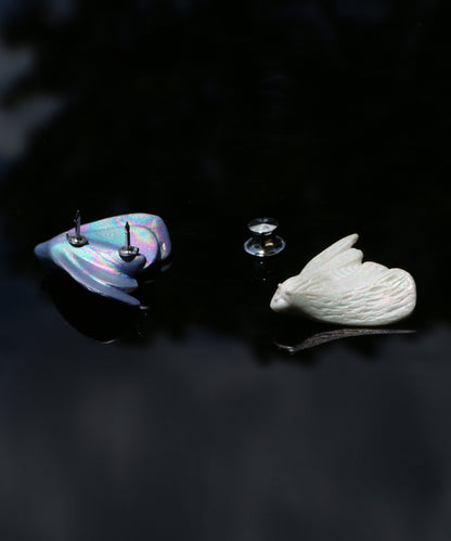 YIHE Ceramic Brooches "Moth to Flame"