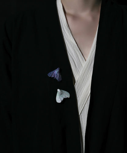 YIHE Ceramic Brooches "Moth to Flame"