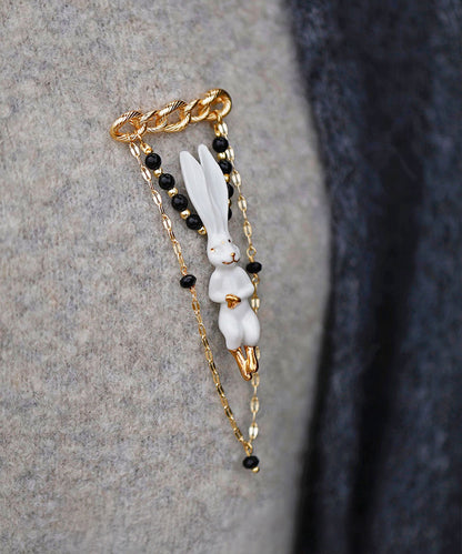 YIHE Ceramic Brooches "Rabbit"