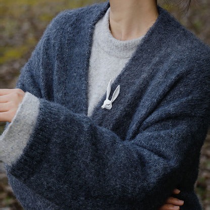 YIHE Ceramic Brooches "White Fox"
